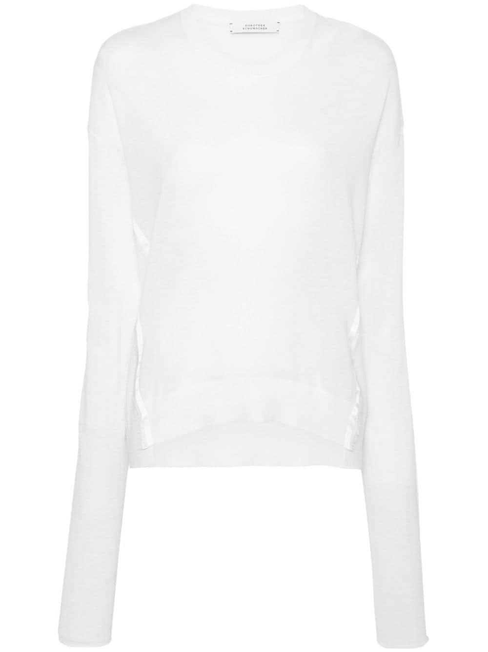 Dorothee Schumacher Semi-transparenter Pullover mit extra langen Ärmeln - Nude von Dorothee Schumacher