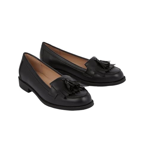 Dorothy Perkins Wide Fit Leigh Fringe Loafer, Schwarz , 41 EU Dorothy Perkins Wide Fit Leigh Fringe Loafer, Schwarz , 41 EU von Dorothy Perkins