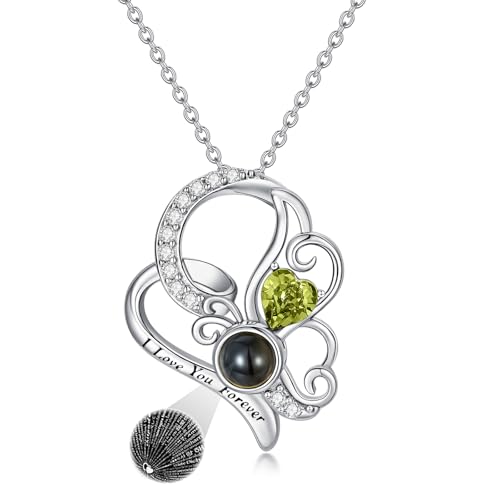 Dorunmo 925 Sterling Silber Ich liebe dich 100 Sprachen Projektion Halskette Schmetterling Anhänger Geburtstag Hochzeit Jahrestag Graduierung Saison Weihnachten Geschenk Damen Halskette Schmuck Dorunmo 925 Sterling Silber Ich liebe dich 100 Sprachen Projektion Halskette Schmetterling Anhänger Geburtstag Hochzeit Jahrestag Graduierung Saison Weihnachten Geschenk Damen Halskette Schmuck von Dorunmo