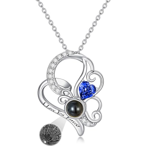 Dorunmo 925 Sterling Silber Ich liebe dich 100 Sprachen Projektion Halskette Schmetterling Anhänger Geburtstag Hochzeit Jahrestag Graduierung Saison Weihnachten Geschenk Damen Halskette Schmuck Dorunmo 925 Sterling Silber Ich liebe dich 100 Sprachen Projektion Halskette Schmetterling Anhänger Geburtstag Hochzeit Jahrestag Graduierung Saison Weihnachten Geschenk Damen Halskette Schmuck von Dorunmo