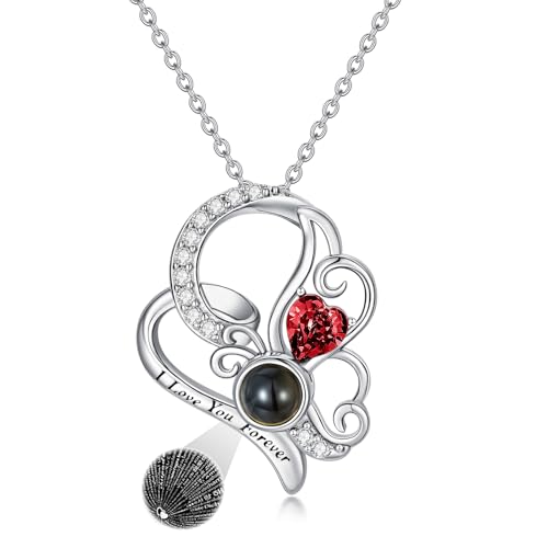 Dorunmo 925 Sterling Silber Ich liebe dich 100 Sprachen Projektion Halskette Schmetterling Anhänger Geburtstag Hochzeit Jahrestag Graduierung Saison Weihnachten Geschenk Damen Halskette Schmuck Dorunmo 925 Sterling Silber Ich liebe dich 100 Sprachen Projektion Halskette Schmetterling Anhänger Geburtstag Hochzeit Jahrestag Graduierung Saison Weihnachten Geschenk Damen Halskette Schmuck von Dorunmo