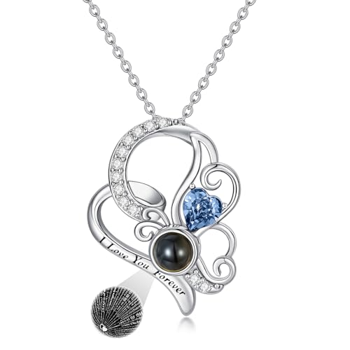 Dorunmo 925 Sterling Silber Ich liebe dich 100 Sprachen Projektion Halskette Schmetterling Anhänger Geburtstag Hochzeit Jahrestag Graduierung Saison Weihnachten Geschenk Damen Halskette Schmuck Dorunmo 925 Sterling Silber Ich liebe dich 100 Sprachen Projektion Halskette Schmetterling Anhänger Geburtstag Hochzeit Jahrestag Graduierung Saison Weihnachten Geschenk Damen Halskette Schmuck von Dorunmo
