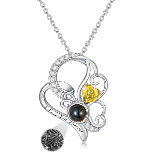 Dorunmo 925 Sterling Silber Ich liebe dich 100 Sprachen Projektion Halskette Schmetterling Anhänger Geburtstag Hochzeit Jahrestag Graduierung Saison Weihnachten Geschenk Damen Halskette Schmuck Dorunmo 925 Sterling Silber Ich liebe dich 100 Sprachen Projektion Halskette Schmetterling Anhänger Geburtstag Hochzeit Jahrestag Graduierung Saison Weihnachten Geschenk Damen Halskette Schmuck von Dorunmo