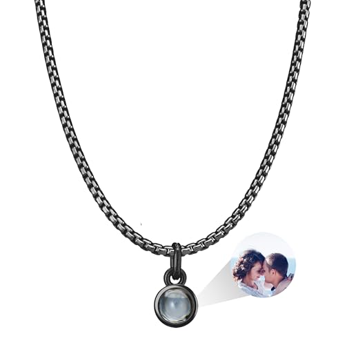 Dorunmo Personalisierte Projektion Bild Anhänger 925 Sterling Silber Halskette Kette mit Foto Bild Anhänger Geburtstag Jubiläumsgeschenke für Herren/Ehemann/Papa Schmuck Dorunmo Personalisierte Projektion Bild Anhänger 925 Sterling Silber Halskette Kette mit Foto Bild Anhänger Geburtstag Jubiläumsgeschenke für Herren/Ehemann/Papa Schmuck von Dorunmo