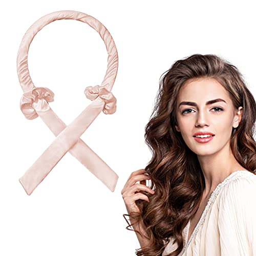 Lockenwickler Locken Ohne Hitze,Lockenwickler über Nacht DIY Haare Locken Ohne Hitze Frisurenset,Geschenk für Mädchen und Frauen(Pink) von Dorzu