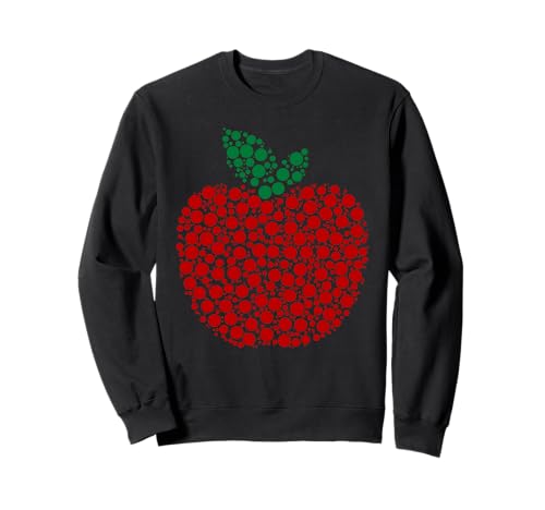Apple-Punktmuster, Wertschätzung für Kunstlehrer, Männer, Frauen, Humor Sweatshirt von Dot Apple Art Teacher Teaching Funny Dot Art