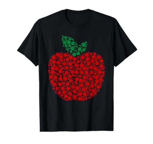 Apple-Punktmuster, Wertschätzung für Kunstlehrer, Männer, Frauen, Humor T-Shirt von Dot Apple Art Teacher Teaching Funny Dot Art