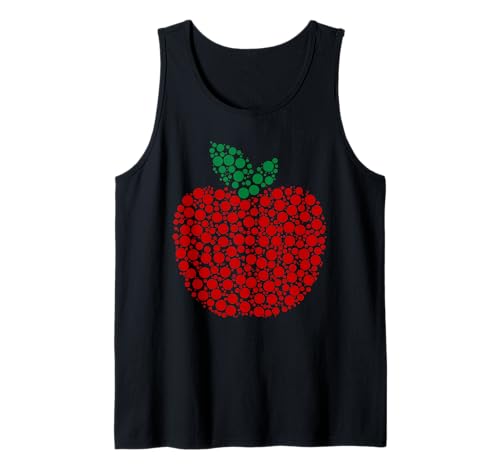 Apple-Punktmuster, Wertschätzung für Kunstlehrer, Männer, Frauen, Humor Tank Top von Dot Apple Art Teacher Teaching Funny Dot Art