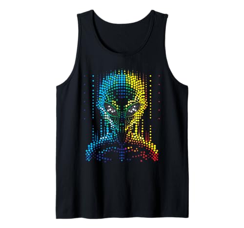 Dot Day Alien Lover Herren Damen Kinder Jugendliche Tank Top von Dot Day Alien Tees