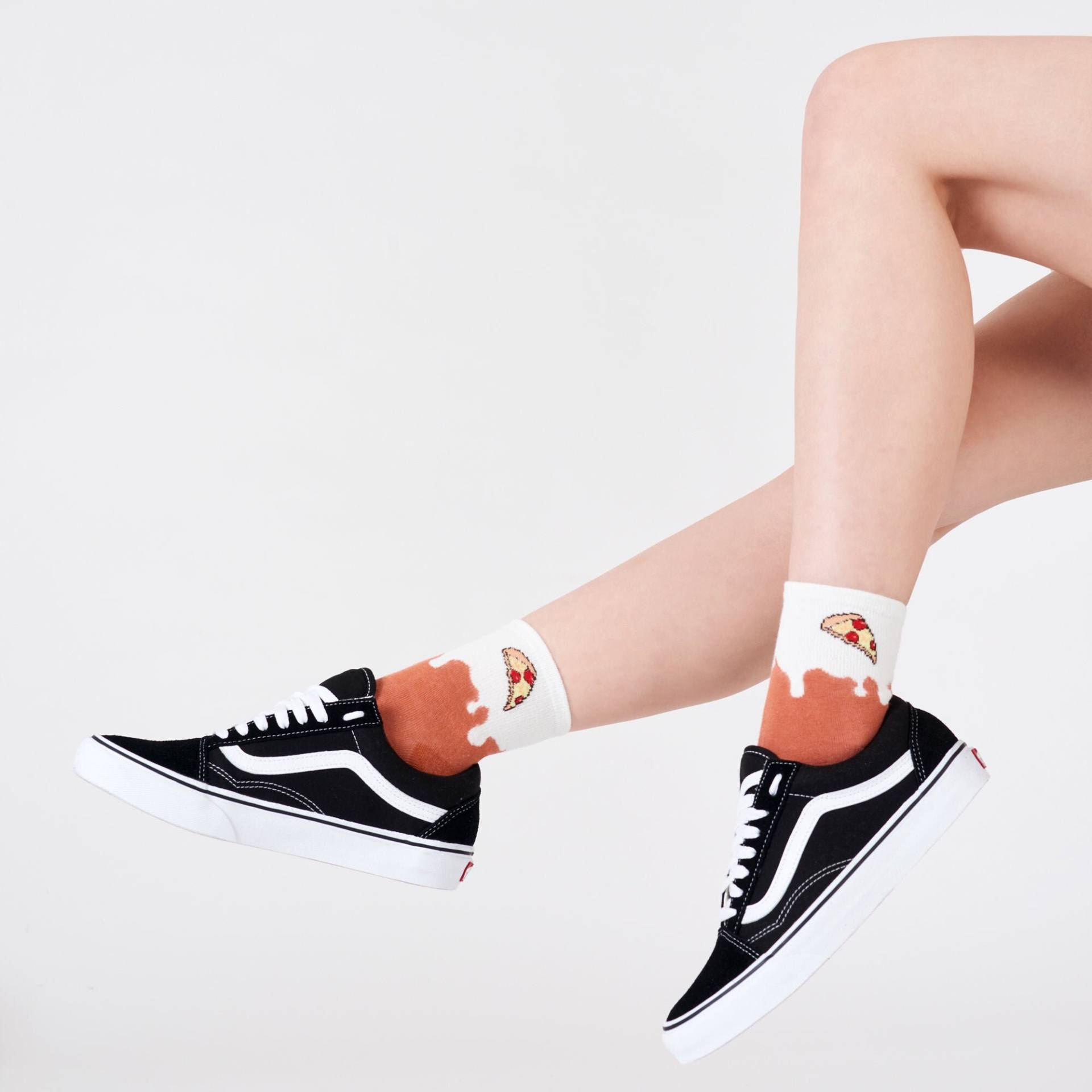 Pizza Kawaii Mini Crew Socken | Geschenk Für Sie Damensocken Lebensmittel Mädchen Pizzaliebhaber Pixel Valentinstag von DotSocks