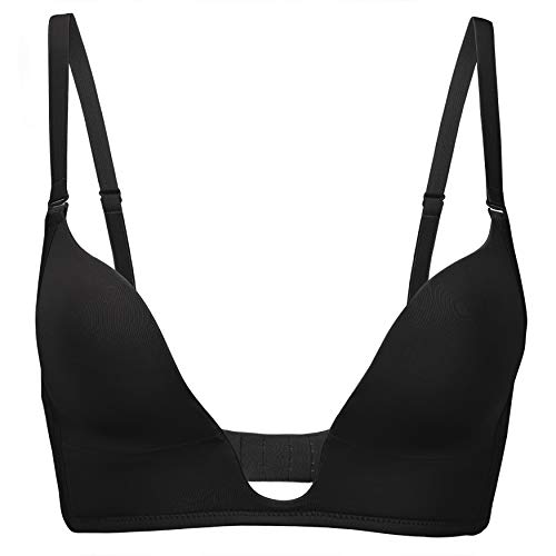 DotVol Tief V-Ausschnitt BH Multiway Bra(70D, Schwarz) von DotVol