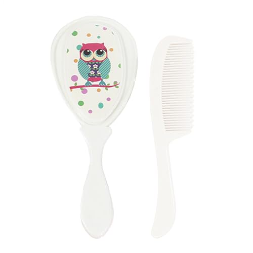 Dottduya Baby Haarbürste Set, Baby Haarbürste Set für Neugeborene - Weiche Borstenbaby Haarfrühe Pflege Cradle Mütze Haarbürste,Dusche Kinderprodukte Sicherheits Kopfhautpflege für empfindliche Haut Dottduya Baby Haarbürste Set, Baby Haarbürste Set für Neugeborene - Weiche Borstenbaby Haarfrühe Pflege Cradle Mütze Haarbürste,Dusche Kinderprodukte Sicherheits Kopfhautpflege für empfindliche Haut von Dottduya