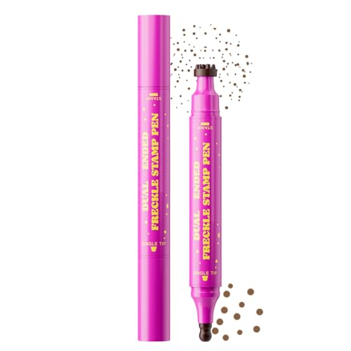 Dottduya Falsche Sommersprossen Stift - 2.8 ml Wasserdichter Fleckenstempel,Langlebiges Doppelkopf-Make-up-Tool Für Frauen Halloween Spezialeffekt Alltag von Dottduya