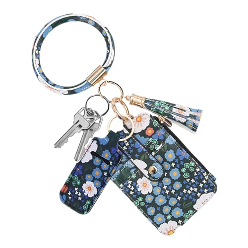 Dottduya Kartenetui mit Blumenmuster, Kartenetui mit Blumenmuster, Florale Damen Geldbörse, Mehrzweck-Reise-niedliches dünnes Kartenetui, tragbares süßes kleines Kartenetui, Kreditkartenetui, schmales von Dottduya