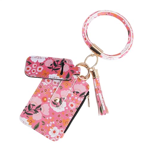 Dottduya Kartenetui mit Blumenmuster, Kartenetui mit Blumenmuster - Schlankes Portemonnaie mit Kreditkartenetui,Mehrzweck-Reise-niedliches dünnes Kartenetui, tragbares süßes kleines Kartenetui, von Dottduya