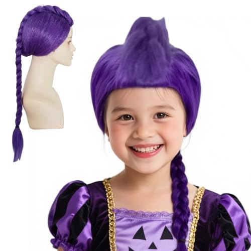 Dottduya Kinder Perücken,Halloween Perücke | Unisex Zöpfe Realistisches Kostüm Haar Für Theatertagliche Rollenspiel Comic Veranstaltung von Dottduya