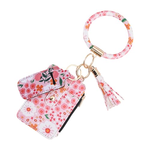 Dottduya Kleine Geldbörsen mit Blumenmuster,Kleine Geldbörsen für Damen mit Blumenmuster - Schlankes Portemonnaie mit Kreditkartenetui | Süßes dünnes Reise-Kartenetui, süßes kleines von Dottduya