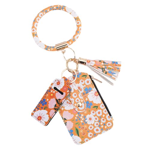 Dottduya Kreditkartenetui mit Blumenmuster, Kartenetui mit Blumenmuster - Schlankes Portemonnaie mit Kreditkartenetui,Mehrzweck-Reise-niedliches dünnes Kartenetui, tragbares süßes kleines Kartenetui, von Dottduya