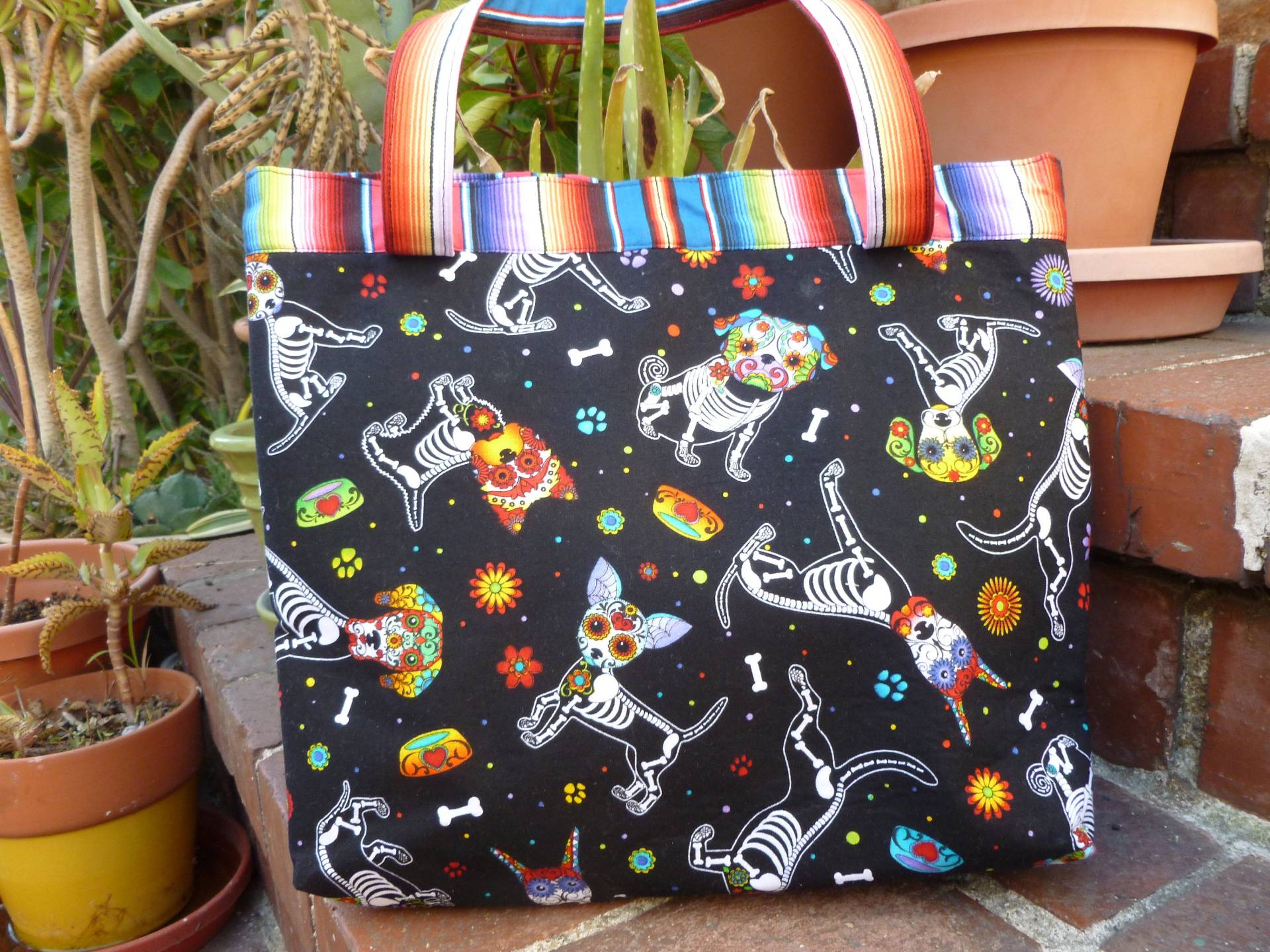 Skelett Hunde Handtasche Skelett Hunde Handtasche von DottedSwissSewingCo
