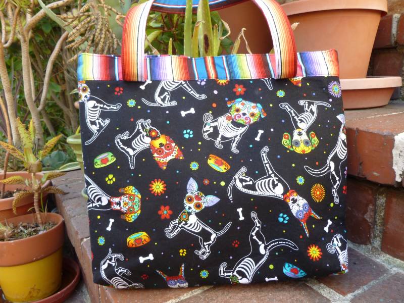 Skelett Hunde Handtasche Skelett Hunde Handtasche von DottedSwissSewingCo