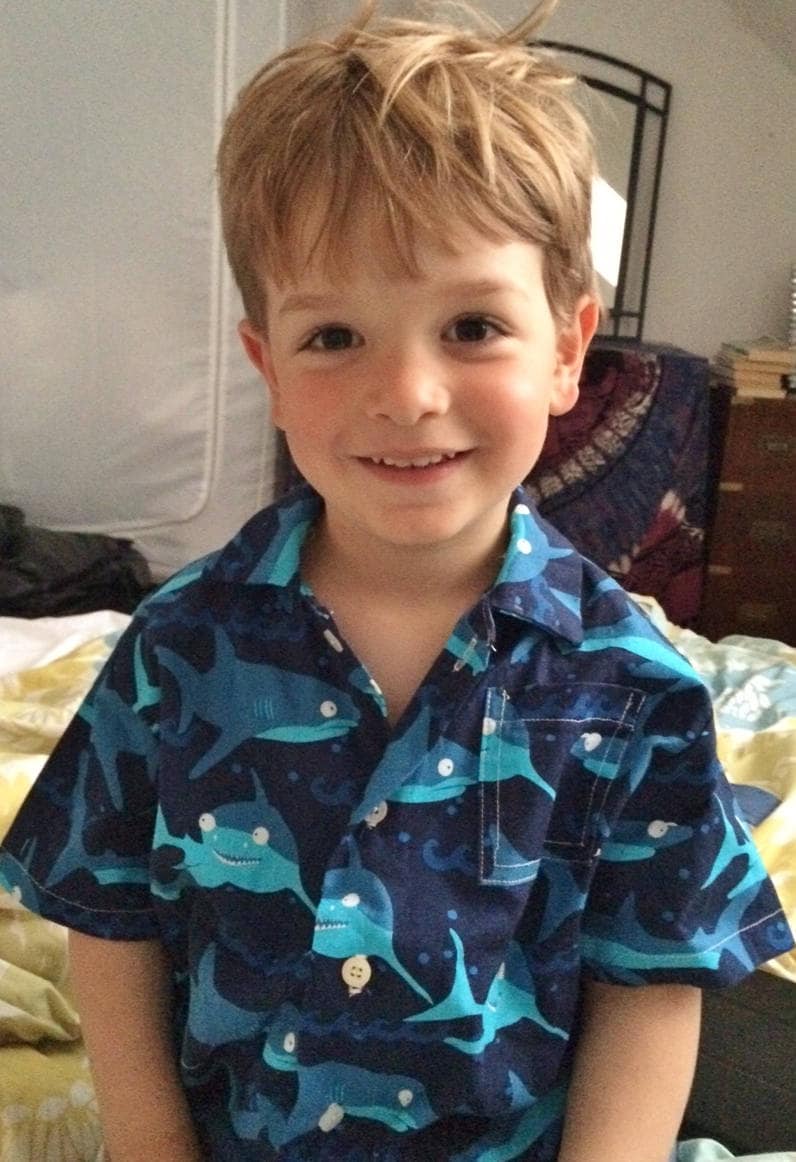 Lustiges Haifisch-Shirt Für Ein 3-4 | T3 Jähriges Aus Baumwollstoff, Geschenkidee, Verkleiden, Party-Shirt, Sommer-Shirt von DottyBirdKidsClothes