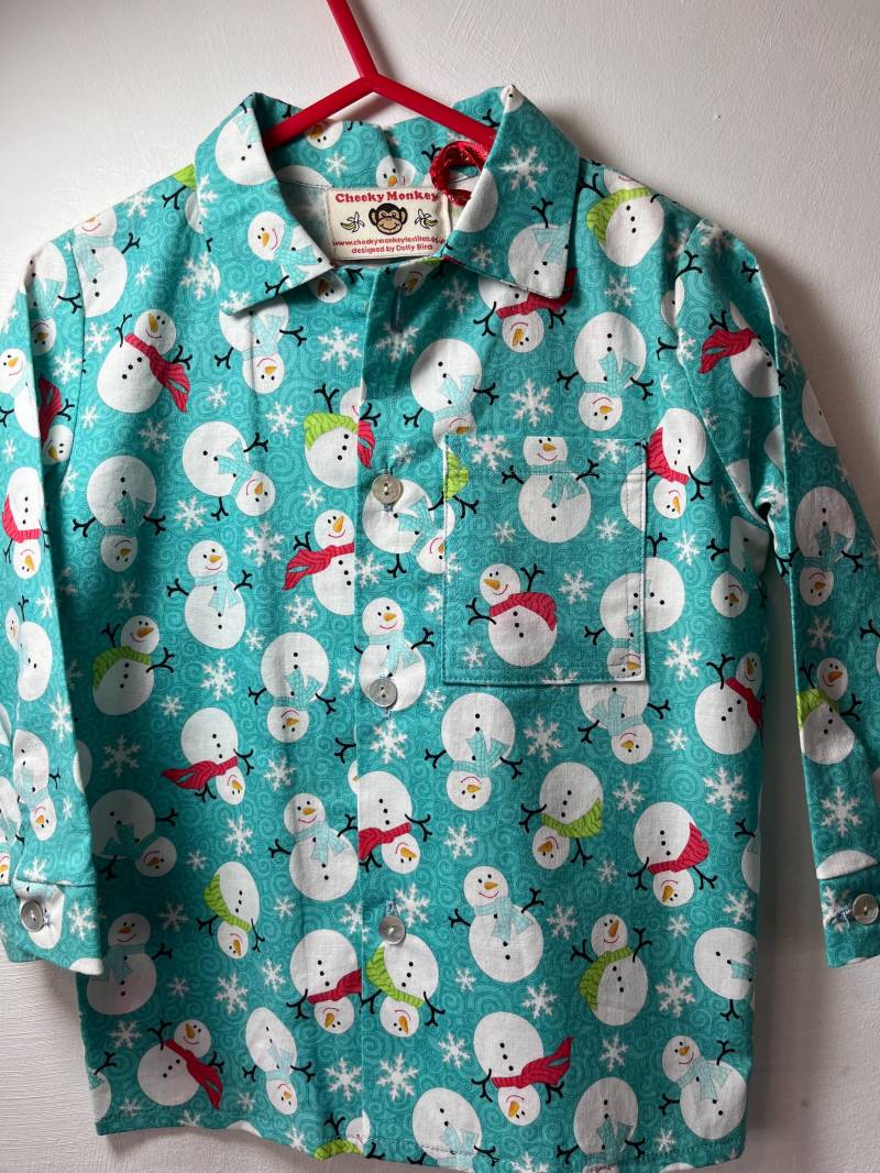 Weihnachten Schneemann Shirt Alter 1 - 4 Verfügbar von DottyBirdKidsClothes
