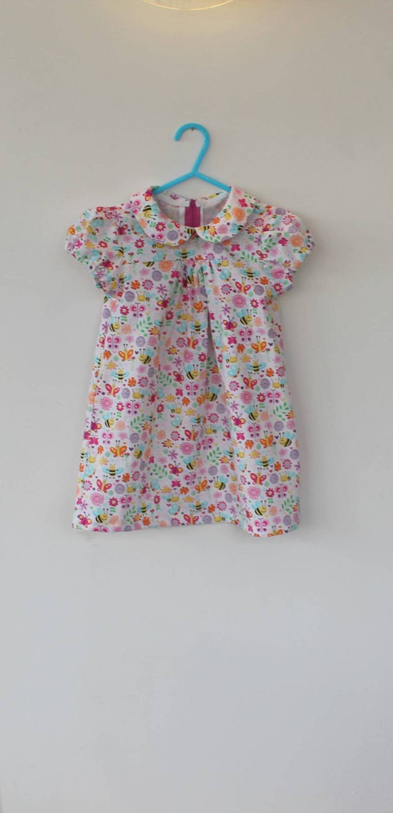 Wunderschöne Retro-stil Baumwoll-Kleid Für Ein Kleinkind Bis 2 Jahre Altes Mädchen. Partykleid, Geschenkidee, Anlasskleid, Hochzeit von DottyBirdKidsClothes