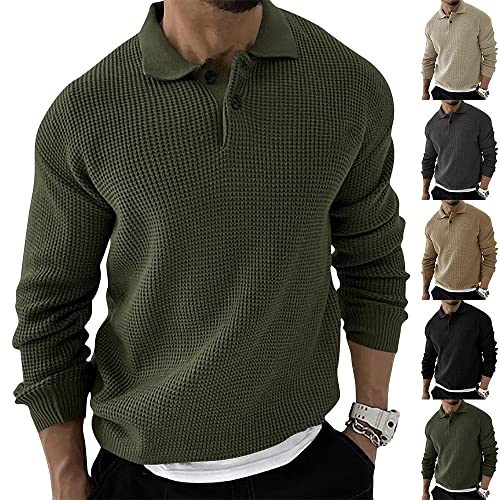 Dotmalls Herren Kaschmir Reißverschluss Basic Pullover Viertel Reißverschluss Herren Pullover Strickpullover Casual Langarm Pullover, beige, XX-Large von Dotwites