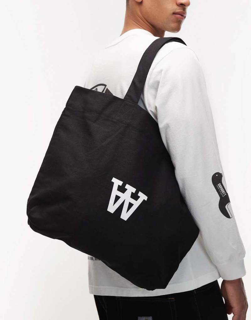 Double A By Wood Wood - Conner - Tragetasche in Schwarz von Double A by Wood Wood