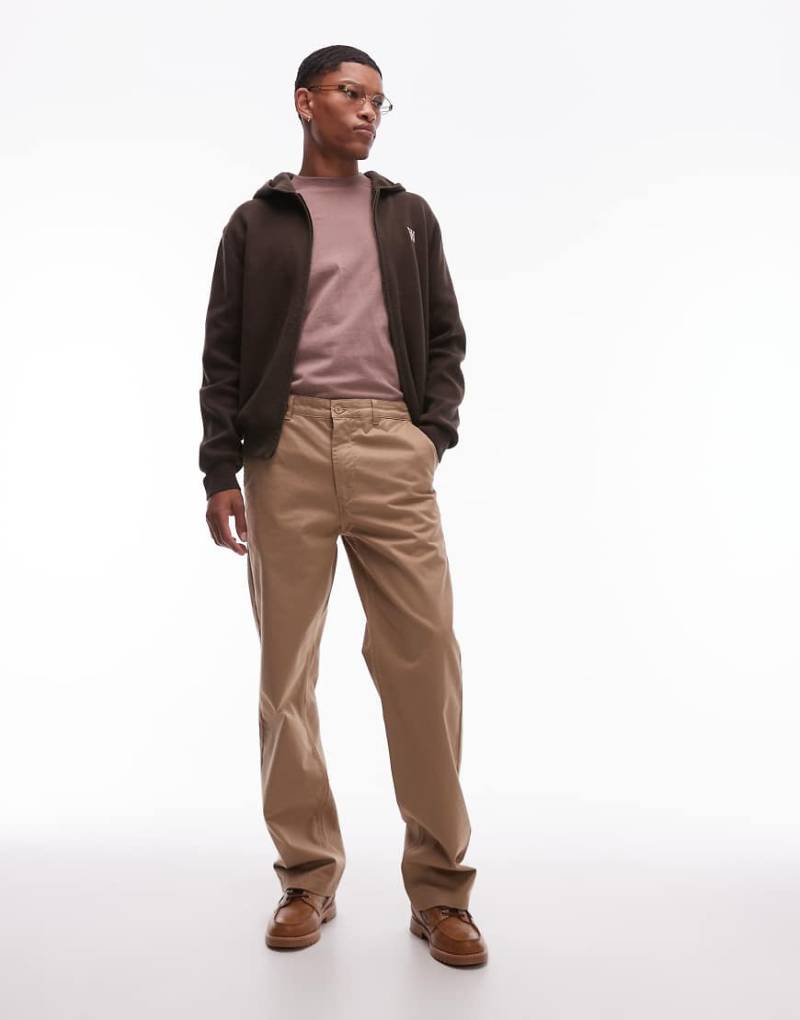 Double A By Wood Wood - Silas - Chinohose in Eiche-Brown von Double A by Wood Wood