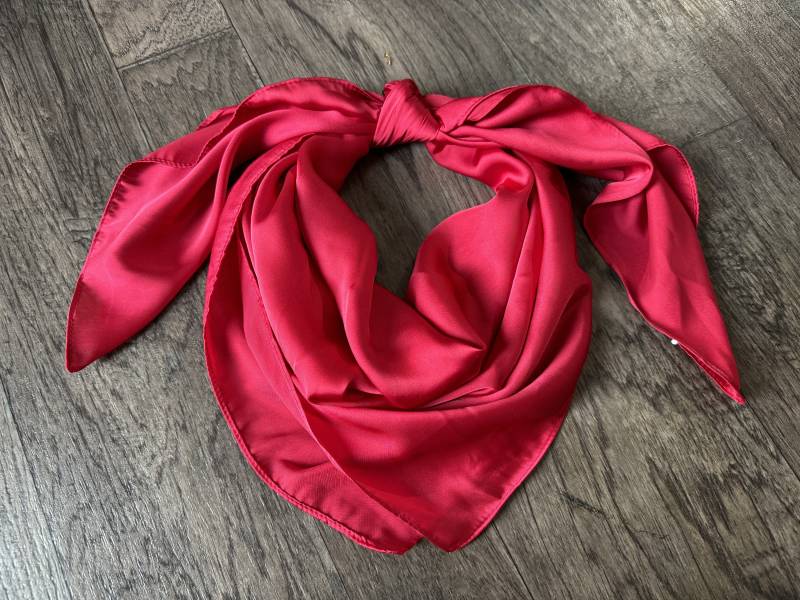 Wild Rag Lipstick Rot #6 Cowboy Western Halstuch Bandana Von Double B Rags von DoubleBWildRags