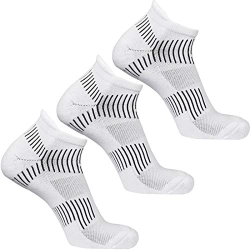 DoubleM M, 3er-, 6er- oder 12er-Pack Thermosocken für den Wintersport, Knöchelsocken aus Baumwolle, Kurze Socken für Damen und Herren, Größe 36-39, 39-43, 43-46. von DoubleM