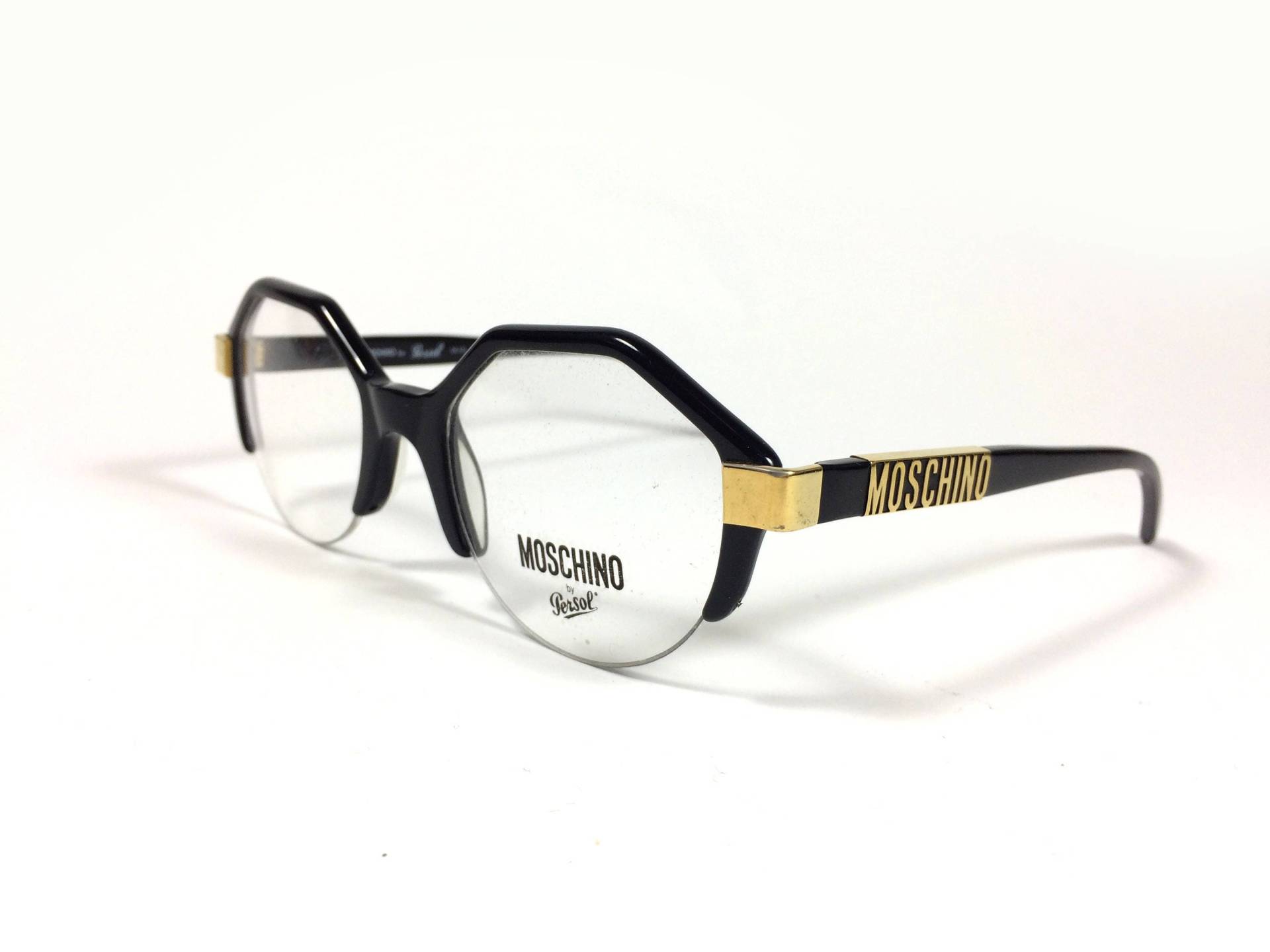 Moschino M19 Von Persol Vintage Hexagon Brille Made in Italy Moschino M19 Von Persol Vintage Hexagon Brille Made in Italy von DoubleVisionStore