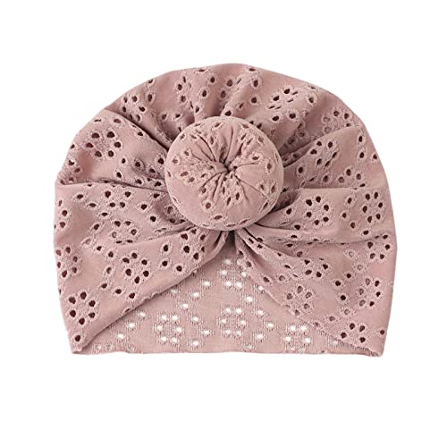 Baby Turban Stücke Baby Mütze Neugeborene Kleinkind Baby Jungen Mädchen Stretch solide atmungsaktive Mütze Mützen Kopfbedeckung 3 Jahre Sonnenhut Baby 43 (C, One Size) von Doublehero