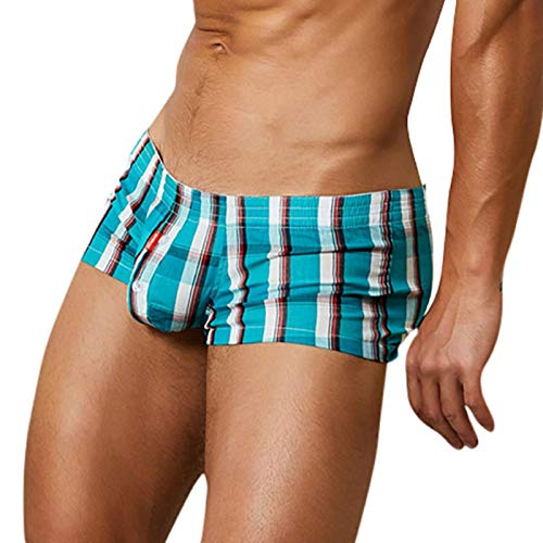 Doublehero Unterhose Boxershorts Herren Sexy Unterwäsche Retroshorts Weich Bequem Bulge Pouch Shorts Atmungsaktive Shorts Slips Mode Sport Boxer Retro Pants von Doublehero