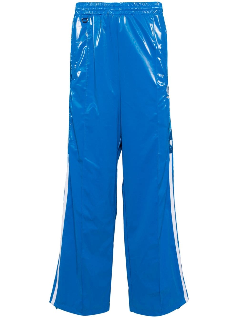 Doublet Laminate Track embroidered track pants - Blau von Doublet