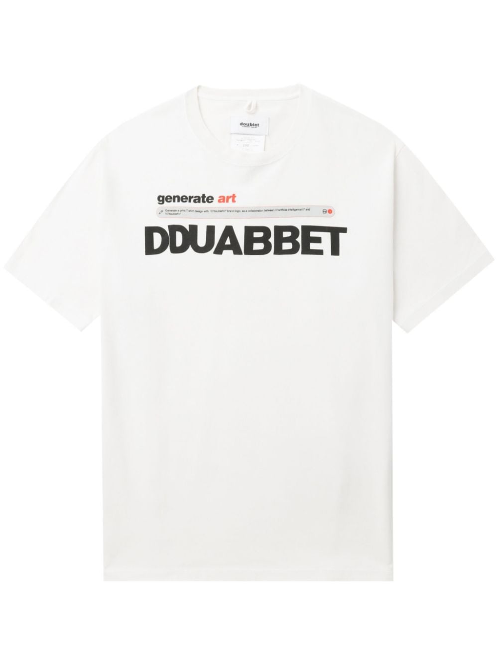 Doublet T-Shirt mit Text-Print - Weiß von Doublet