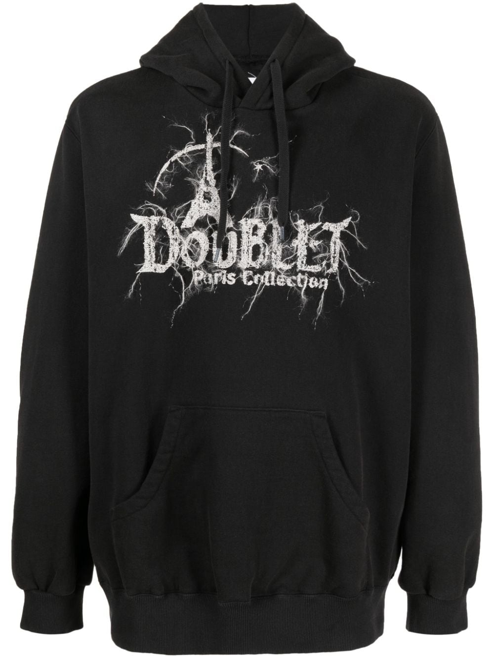 Doublet Hoodie mit Logo-Print - Schwarz von Doublet