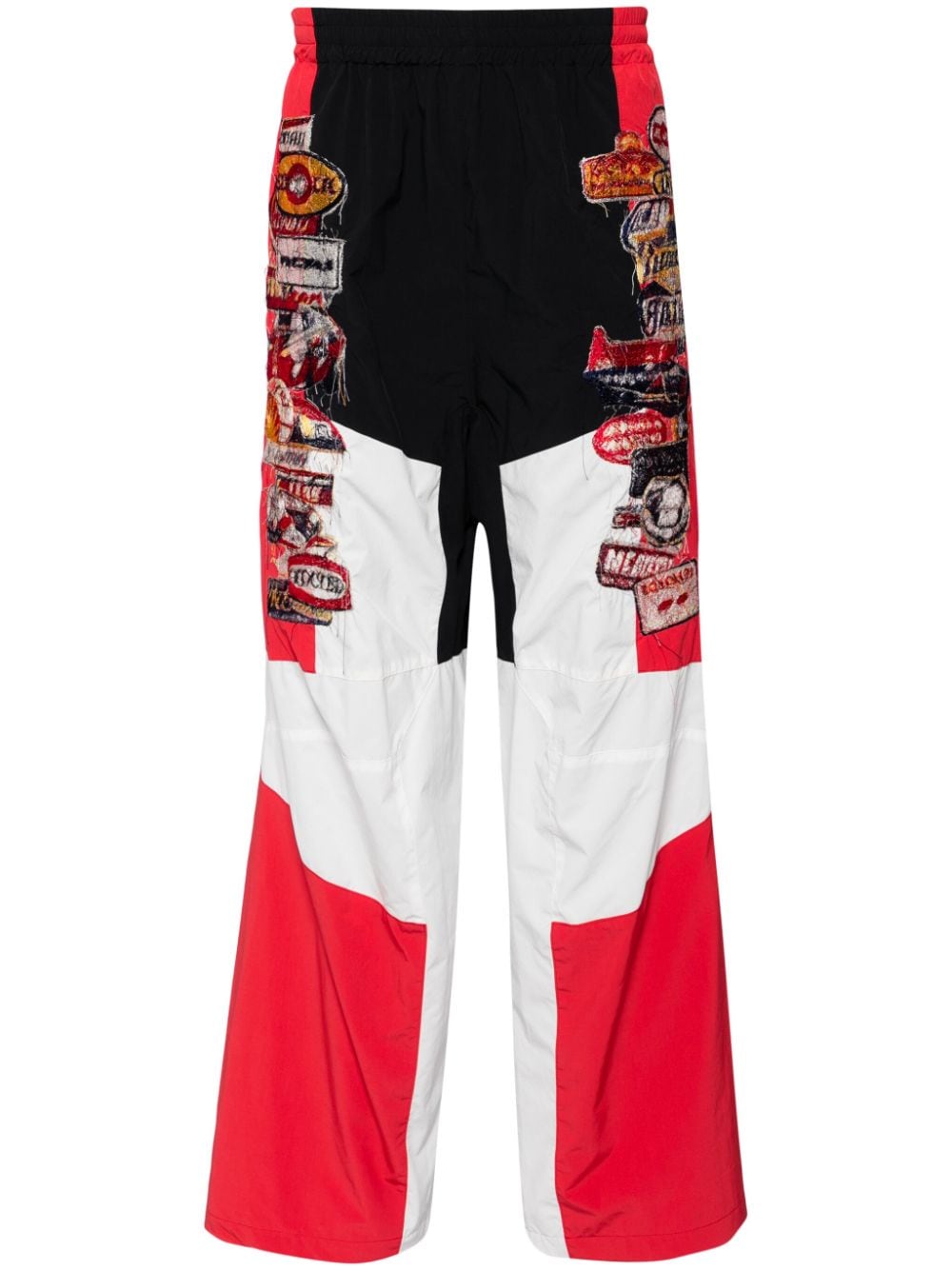 Doublet panelled track trousers - Rot von Doublet