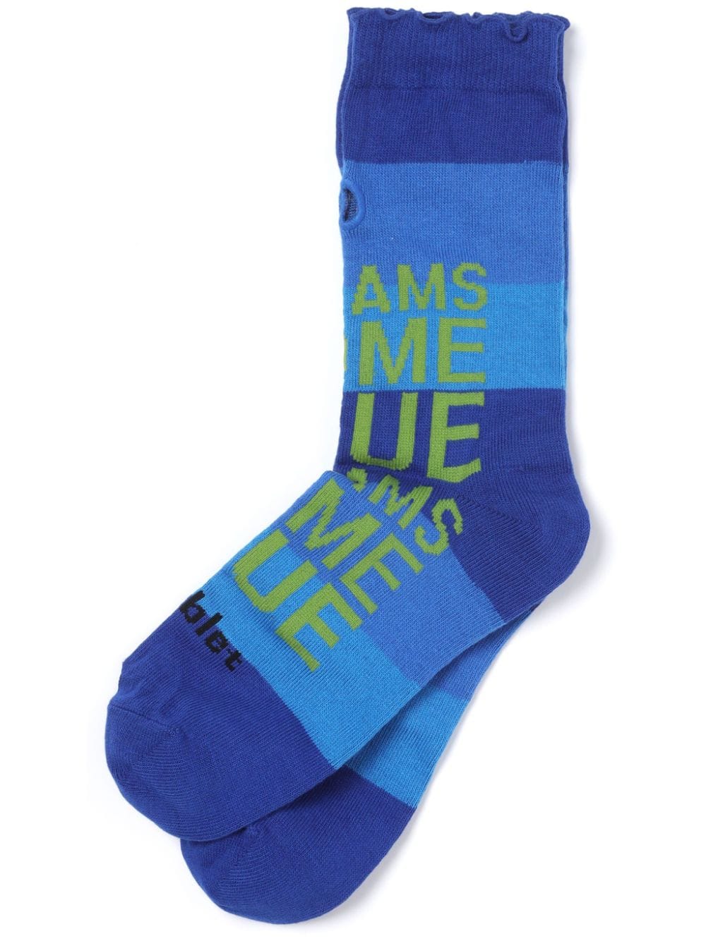 Doublet Socken mit Slogan-Print - Blau von Doublet