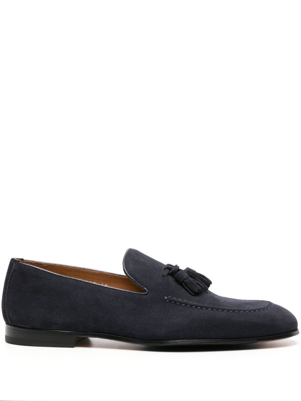 Doucal's Loafer aus Wildleder mit Quasten - Blau von Doucal's