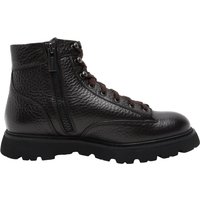 Doucal's Mittelhohe Stiefel aus genarbtem Leder mit seitlichem Reißverschluss in 44,5 von Doucal's