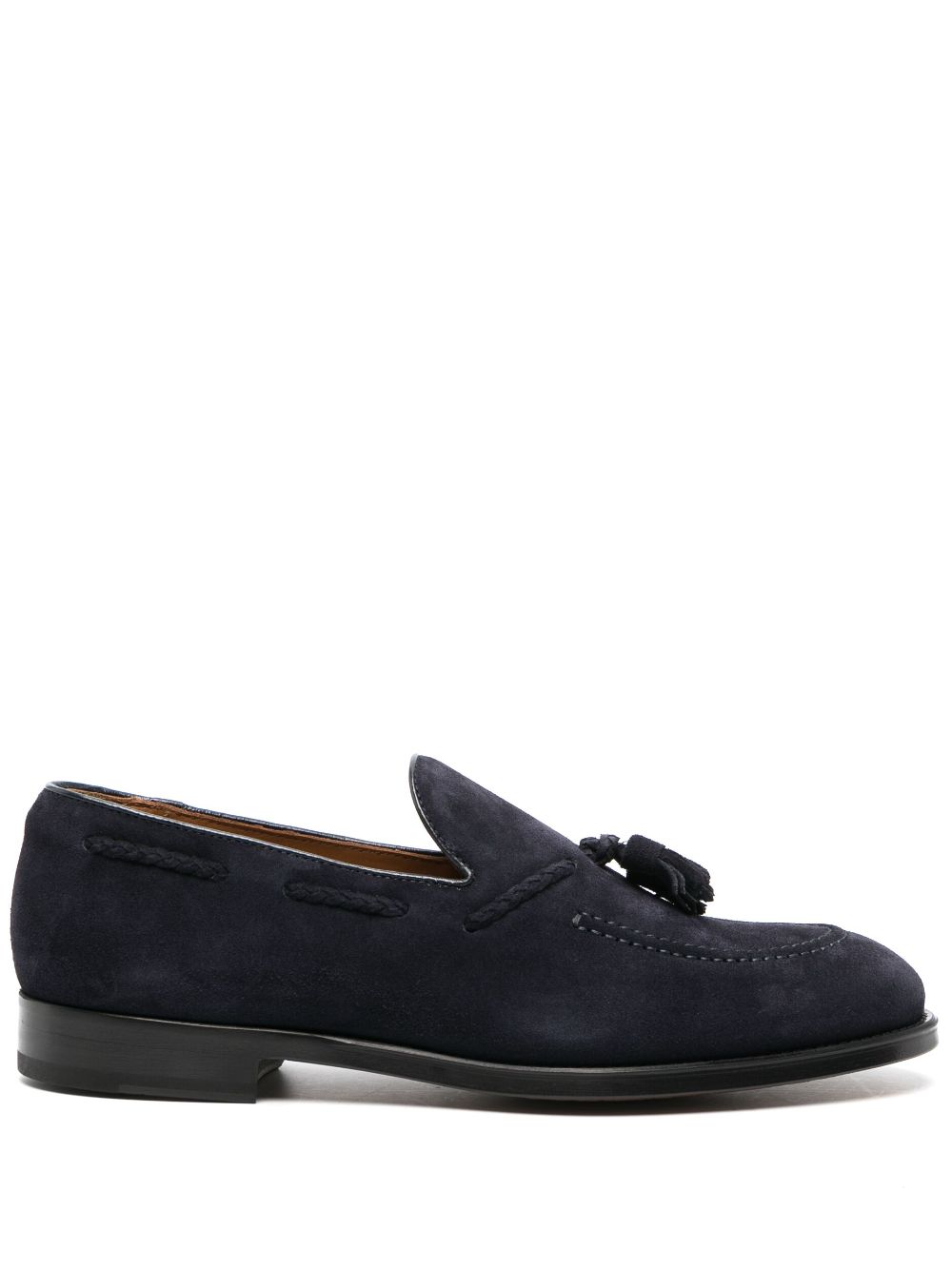 Doucal's Loafer aus Wildleder mit Quasten - Blau von Doucal's