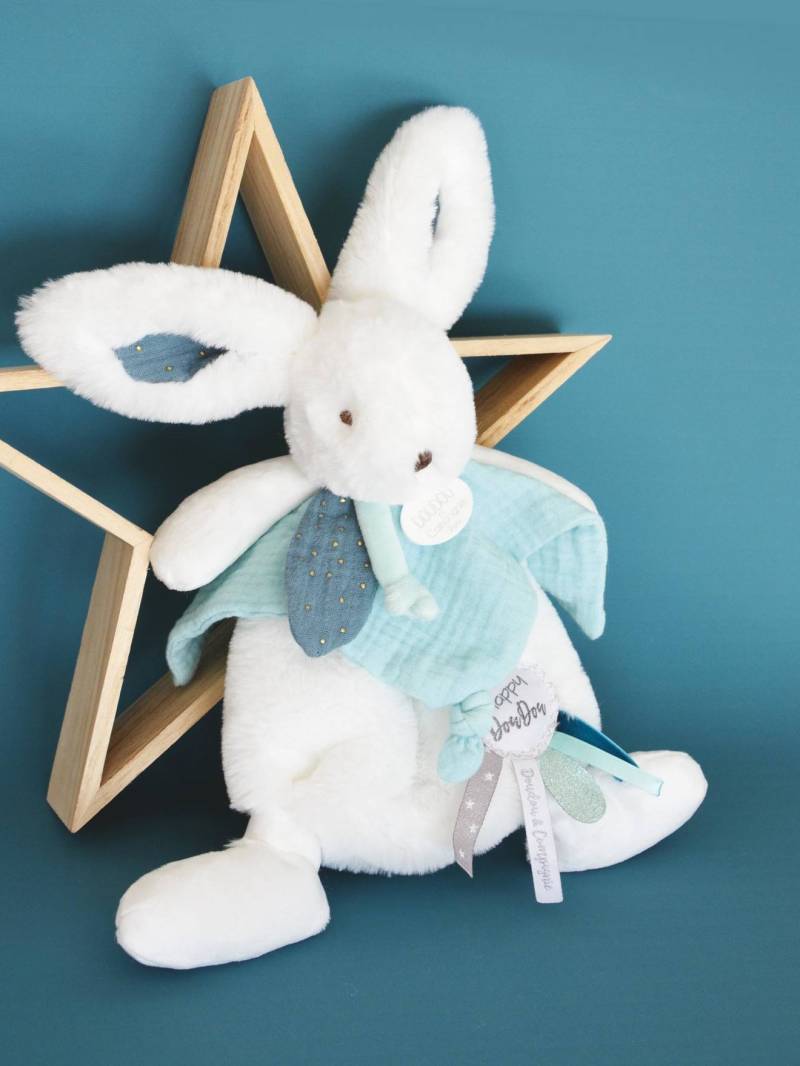 Hasen-Schmusetuch Happy 25 cm DOUDOU ET COMPAGNIE von Doudou & Compagnie