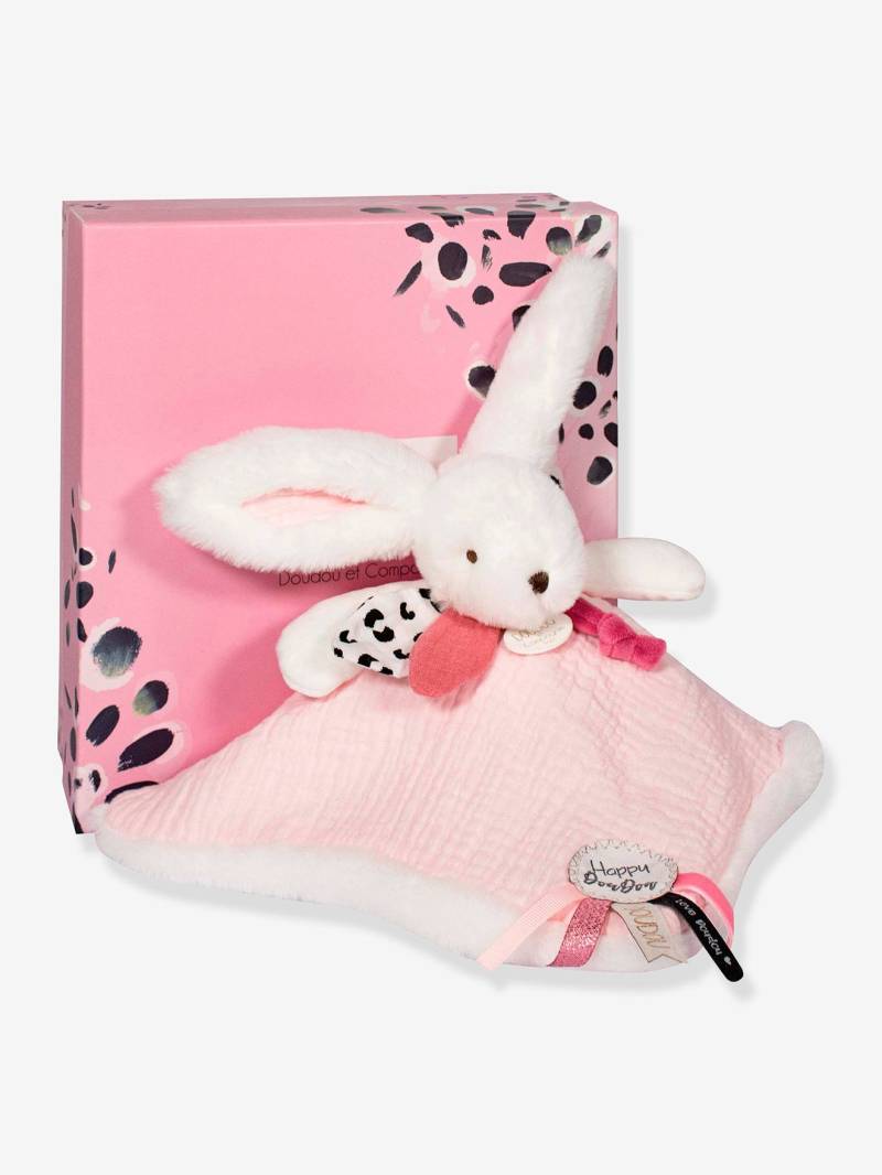 Hasen-Schmusetuch mit Musselin Happy 25 cm DOUDOU ET COMPAGNIE von Doudou & Compagnie