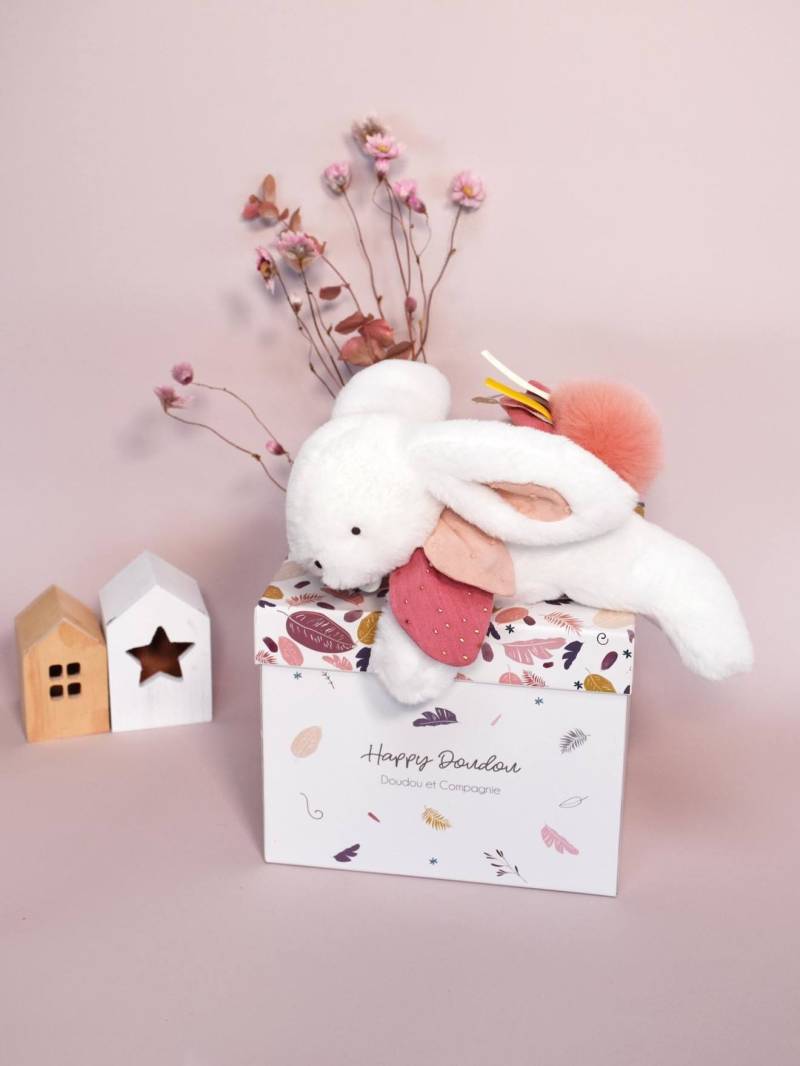 Plüschhase Happy 25 cm DOUDOU ET COMPAGNIE von Doudou & Compagnie