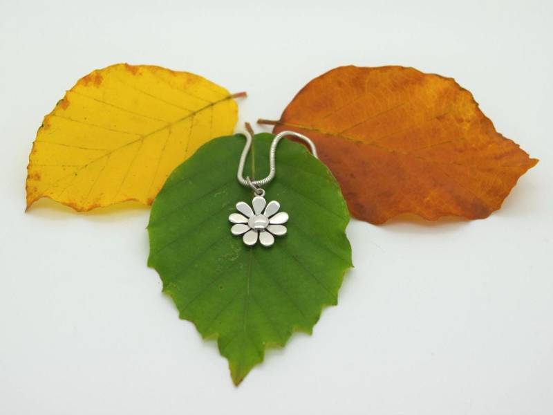 Cornish Daisy Anhänger - Handgefertigte Douglas Douglasie von DougHughesJewellery