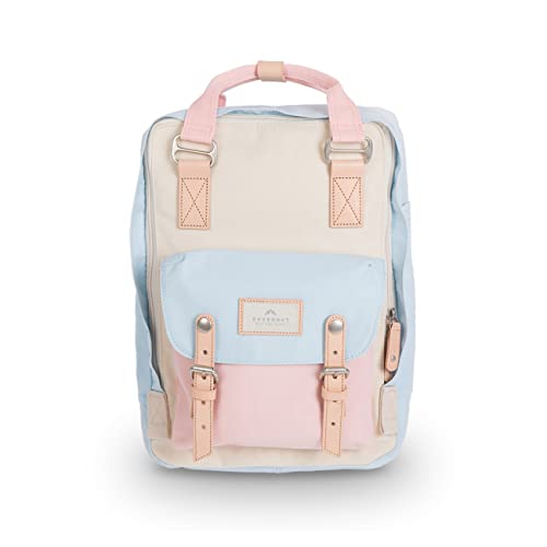 Doughnut Macaron Multicolor 16L Reiserucksack Damen College Leichte Pendler Casual Daypacks Tasche Rucksack, Iceberg X Cream X Sakura, 16L, D010 von Doughnut