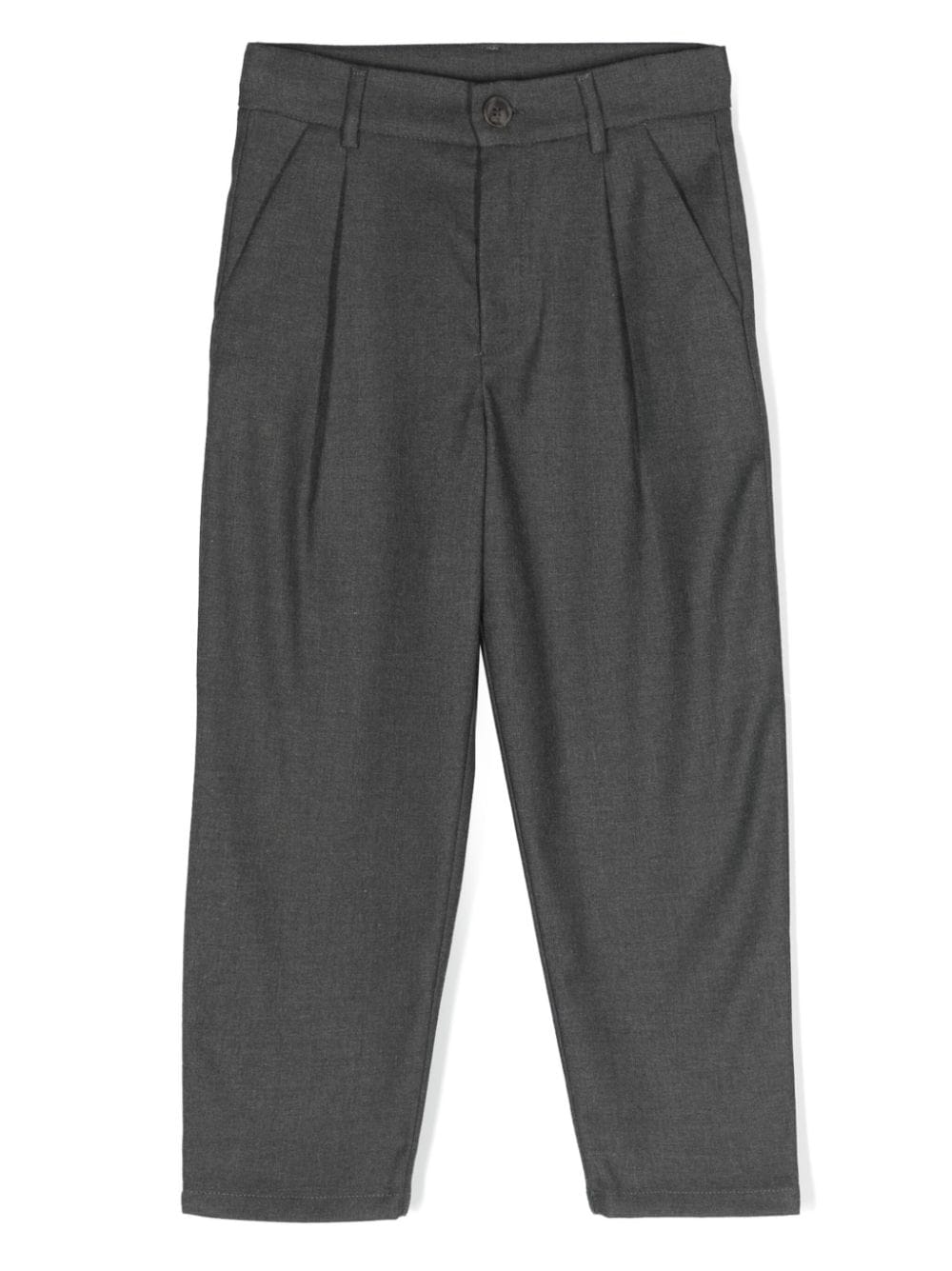 Douuod Kids Tapered-Hose mit Bundfalten - Grau von Douuod Kids