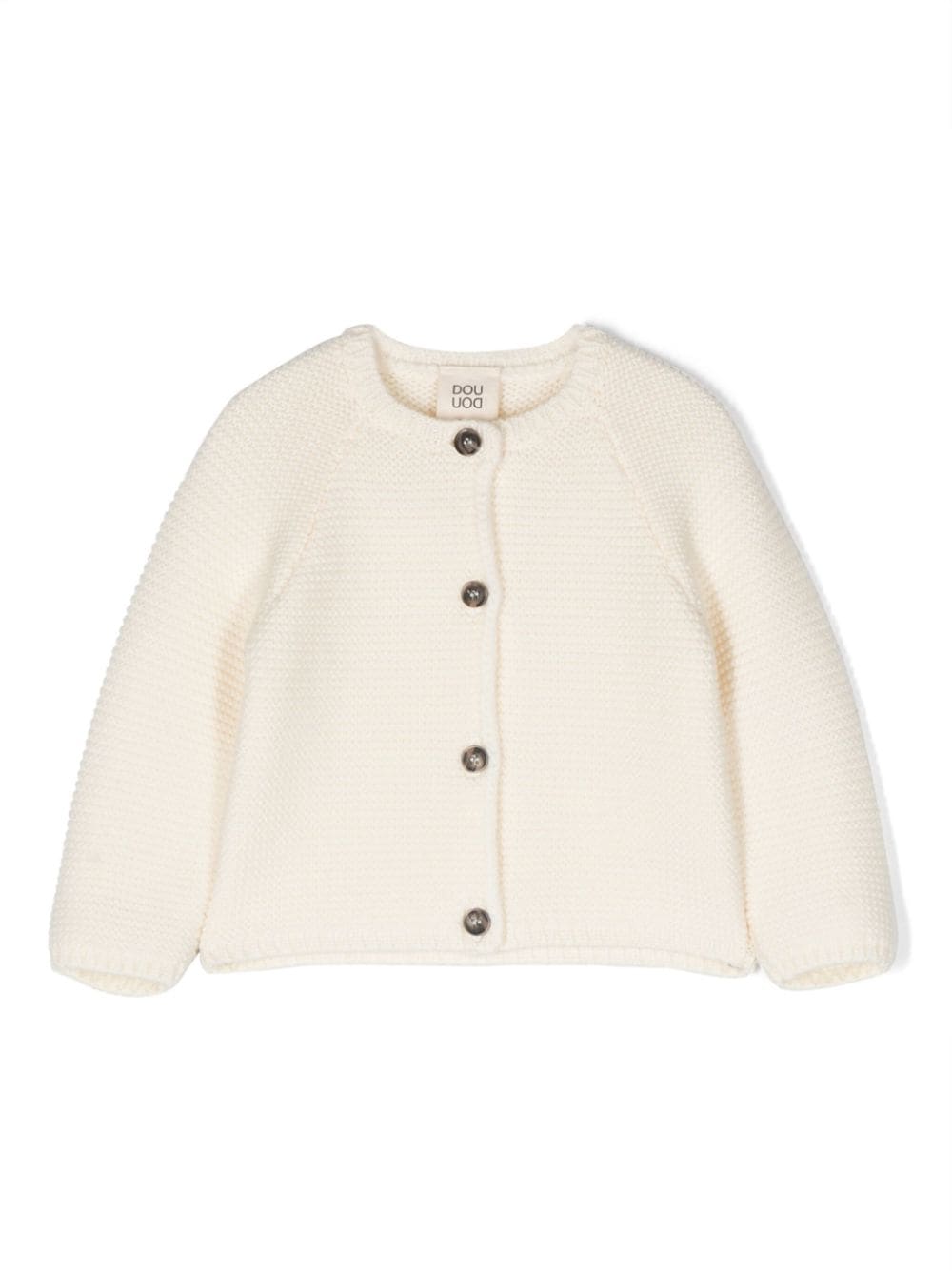 Douuod Kids Cardigan mit rundem Ausschnitt - Nude von Douuod Kids